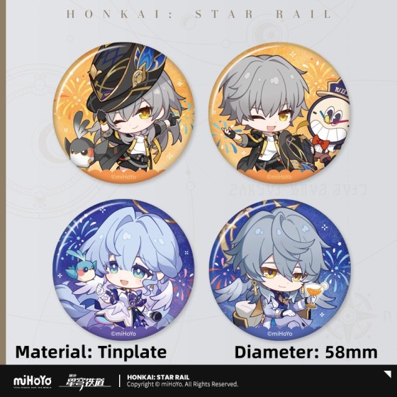 miHoYo HSR Autumn Festival Series Trailblazer Sunday Robin Badge Pendant Standee Ticket Collectible Accessories